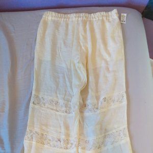 White Lace Pants